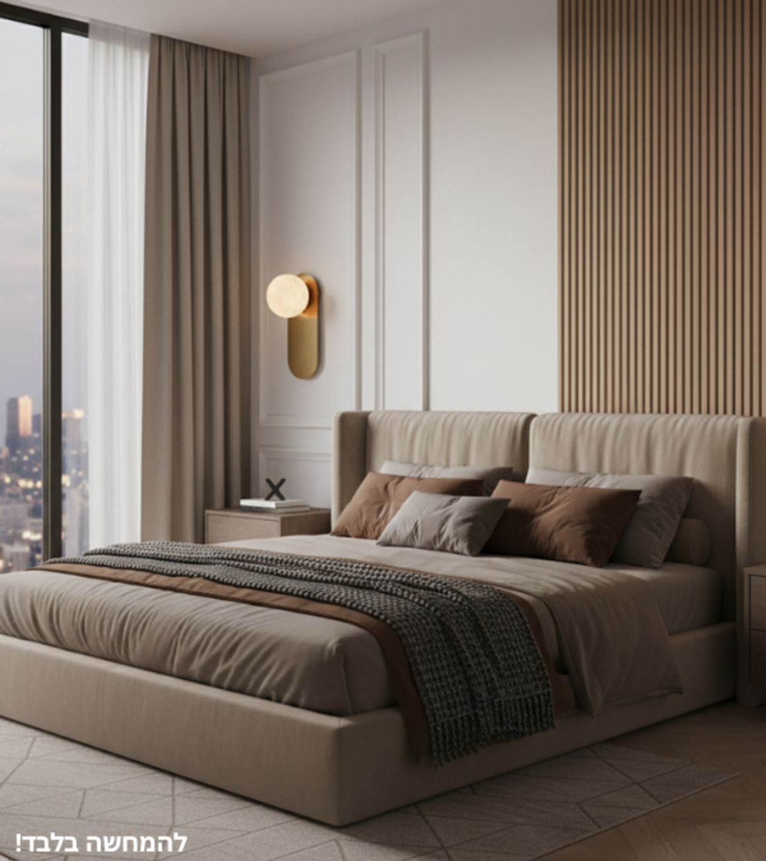 ולנסיה ליקוי | גוף תאורה קיר מודרני - כדור אוניקס ופליז