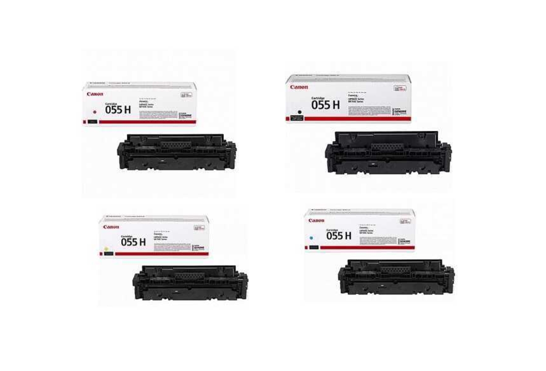 סט 4 טונרים מקורי CANON 055H BK/C/Y/M