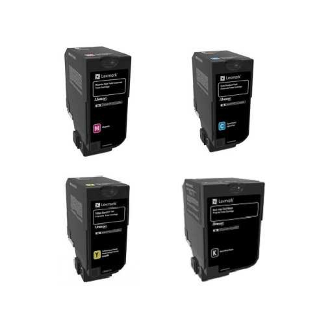 סט 4 טונרים מקוריים LEXMARK CS720/CS725