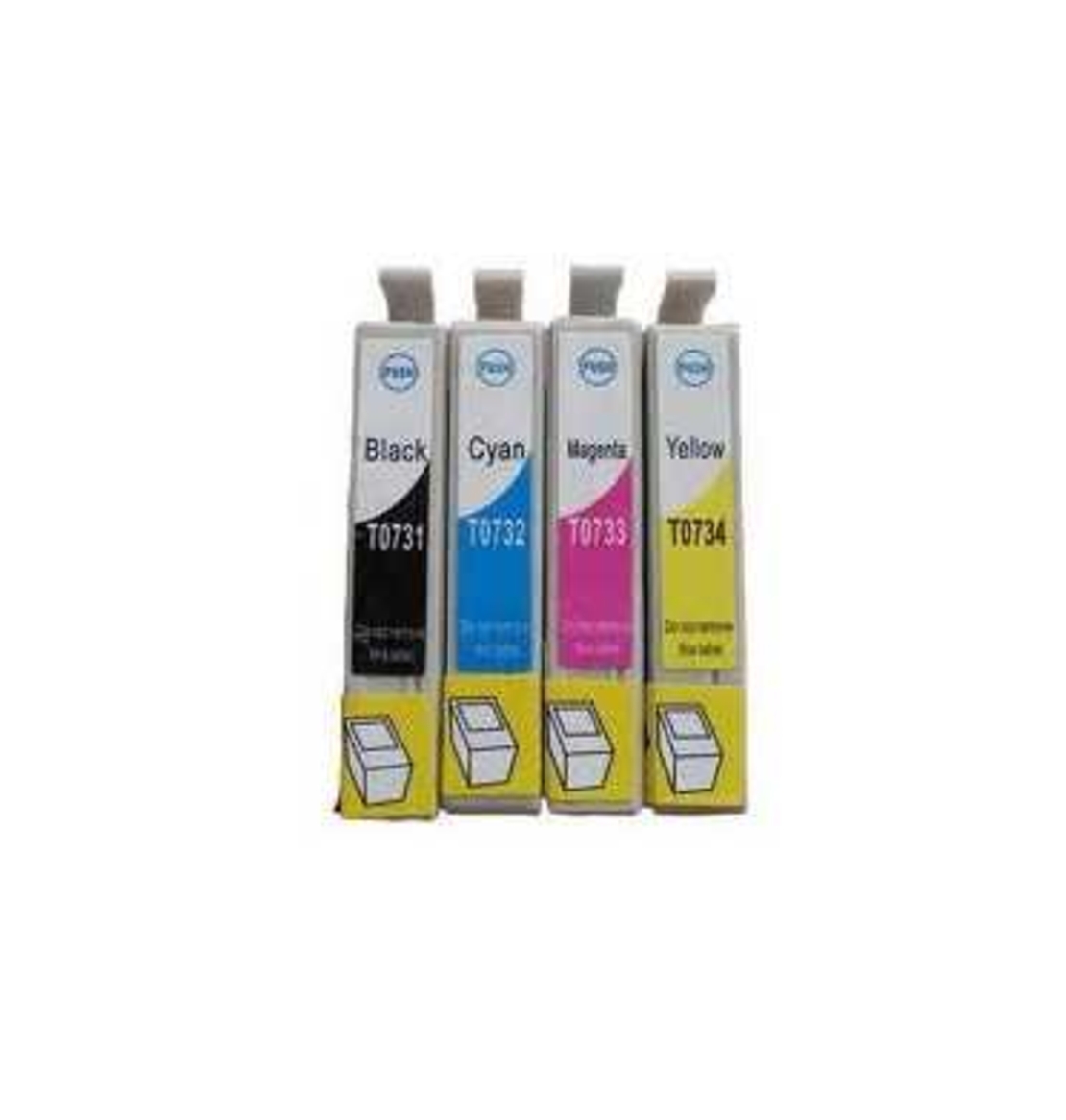 סט 4 ראשי דיו תואמים EPSON TO73X
