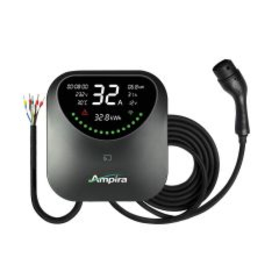 עמדת טעינה ביתית לרכב חשמלי RFID-WIFI עם כבל 8 מטר