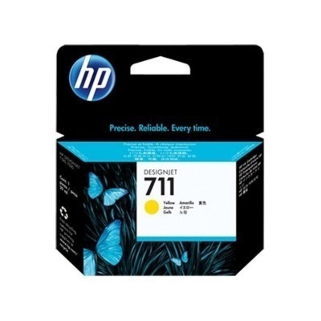 מילוי דיו yellow מקורי (29מ”ל) ‎  HP 711 CZ132A T–520/120