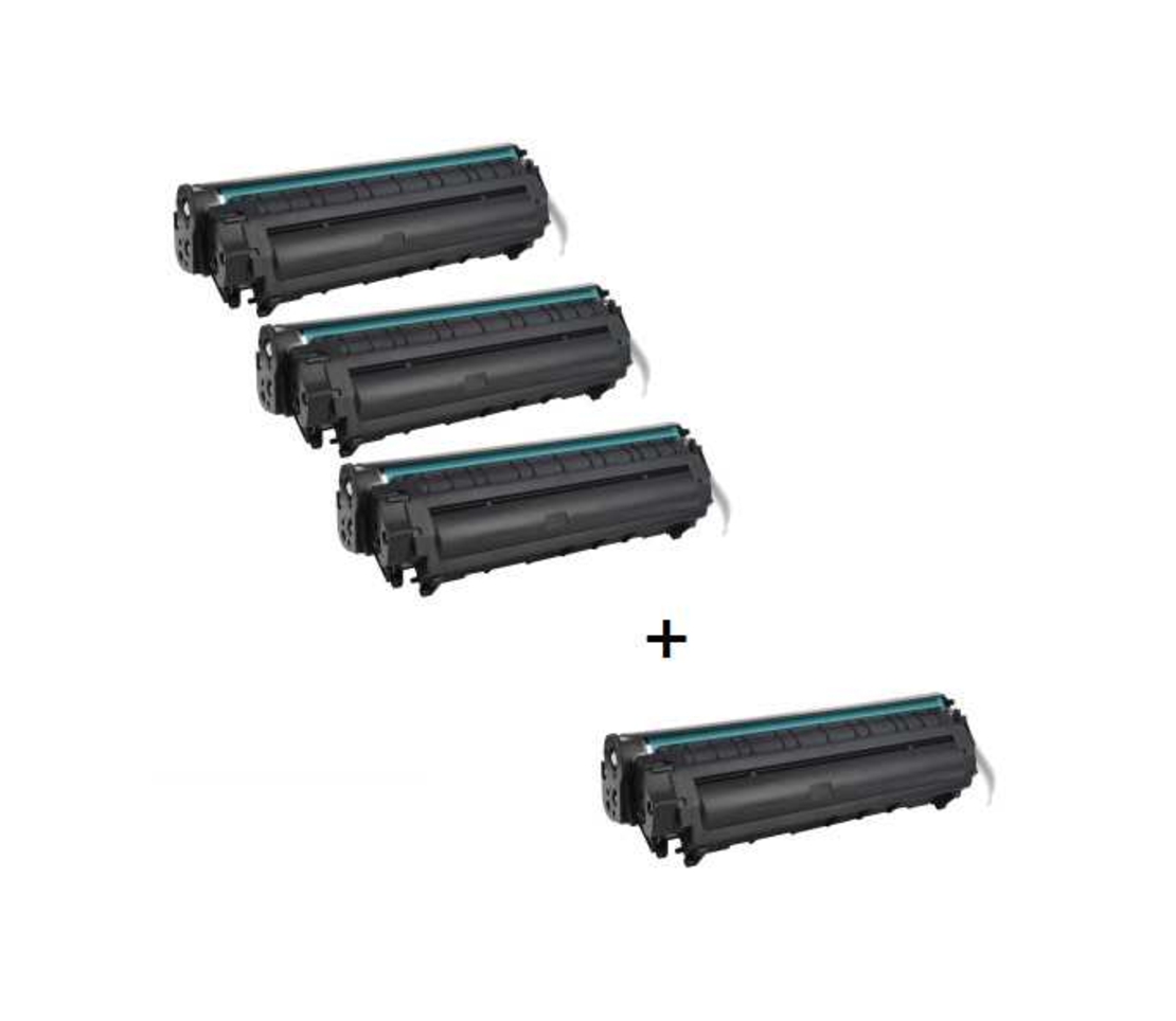 3 טונרים תואמים canon crg703 + טונר נוסף חינם!
