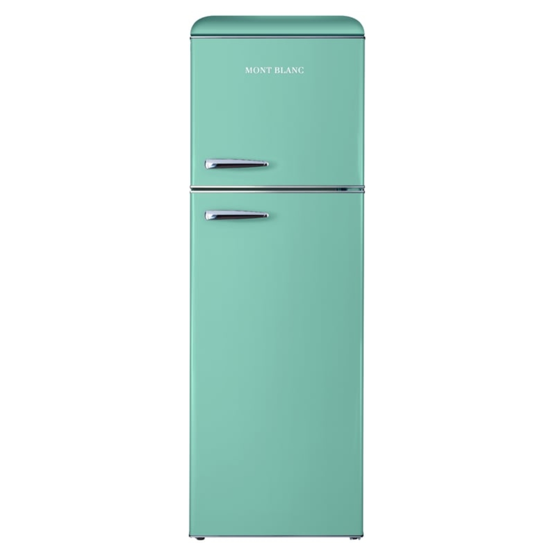 מקרר מקפיא עליון 295 ליטר נטו רטרו Mont Blanc MBR-390DF-PS - צבע ירוק פיסטוק