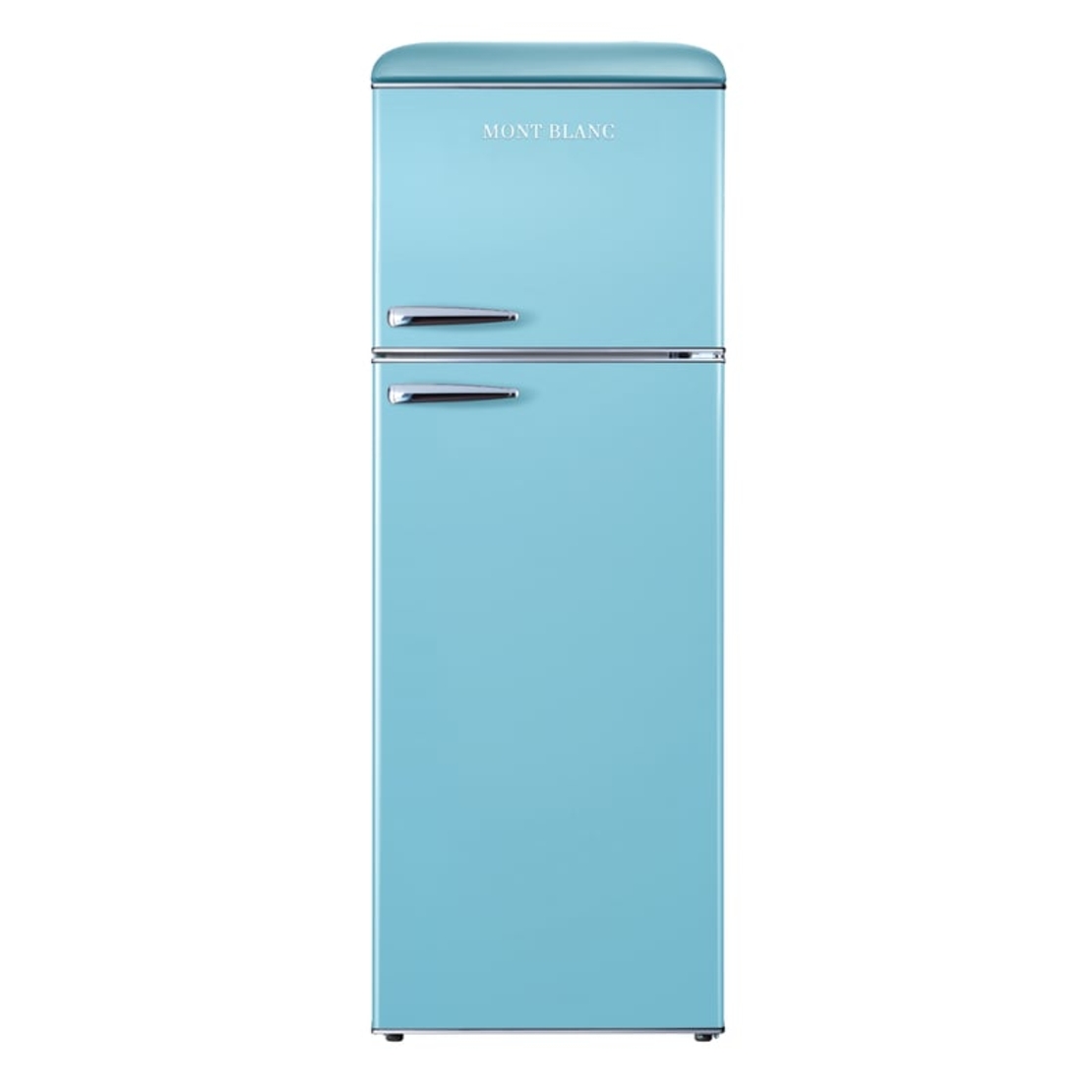 מקרר מקפיא עליון 340 ליטר נטו רטרו Mont Blanc MBR-440FF-BLU - צבע כחול