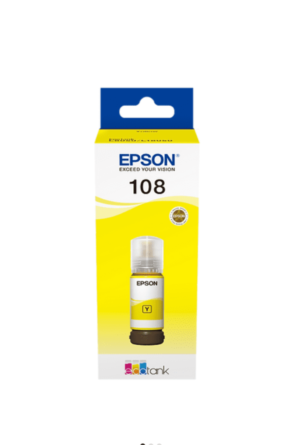 מיכל דיו צהוב מקורי EPSON 108 C13T09C44A