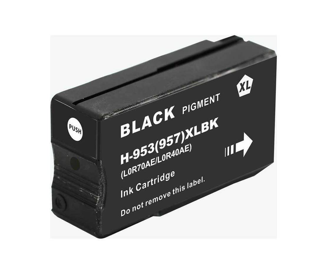 ראש דיו שחור תואם HP 953XL BK -גרסה חדשה!!
