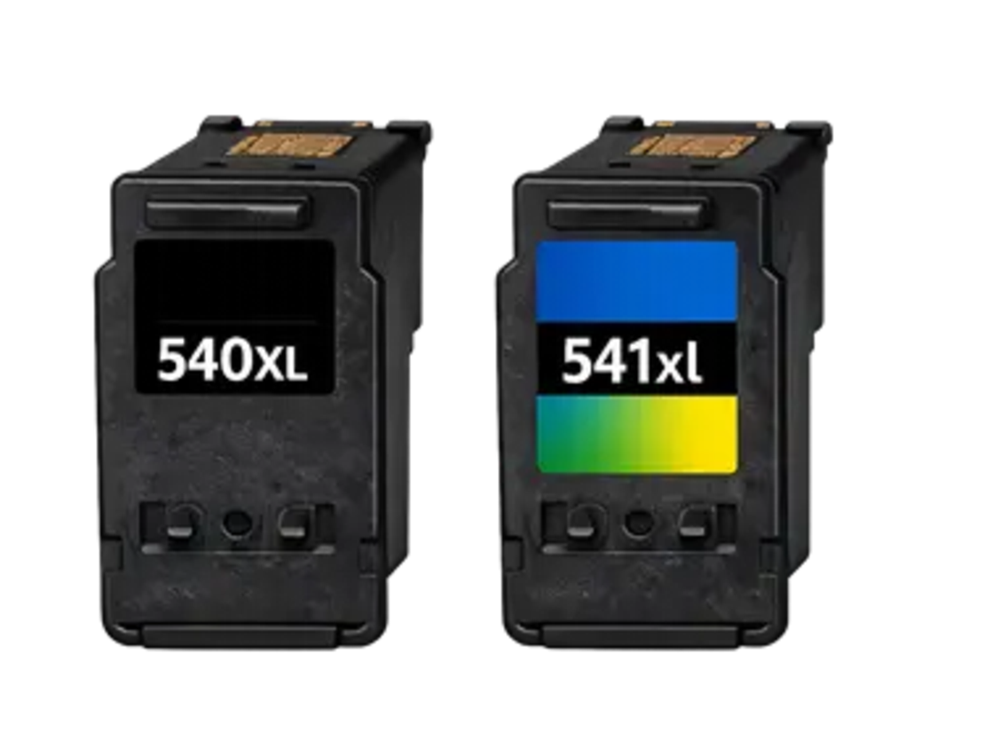 זוג ראשי דיו תואמים: canon pg540XL+cl541XL