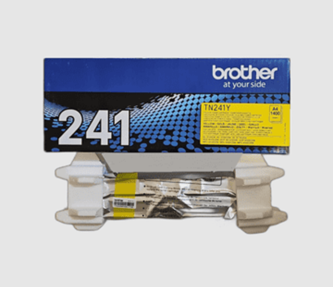 טונר מקורי צהוב brother tn241y – אריזת קרטון פתוחה