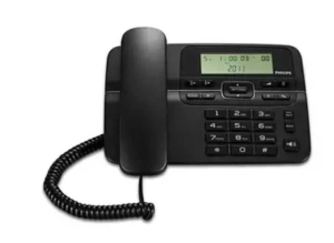 Philips Corded phone M20B/00 Black M20B/00