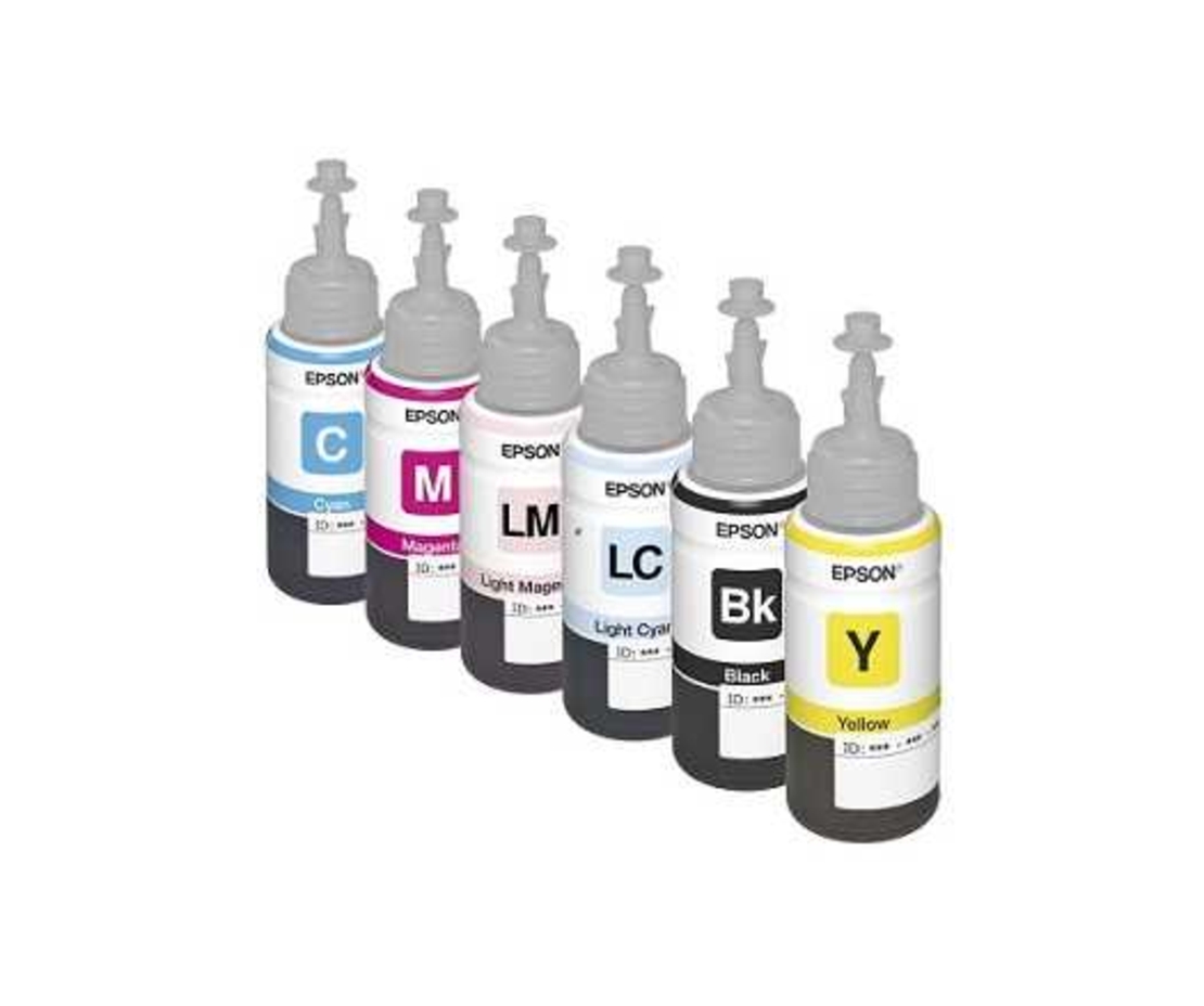 סט 6 מכלי דיו תואמים EPSON T673X BK/C/M/Y/LC/LM