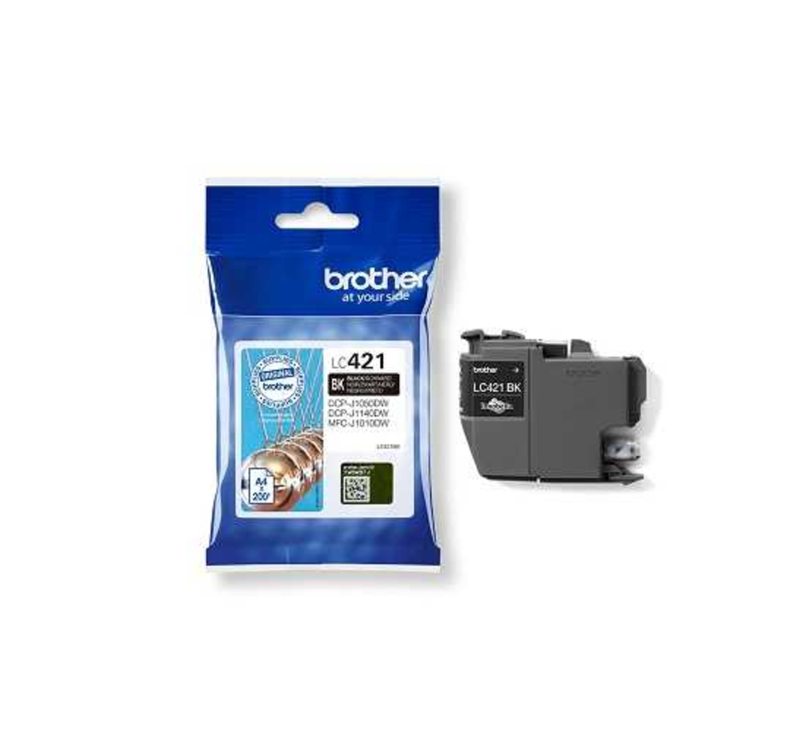 ראש דיו שחור מקורי brother lc421 bk