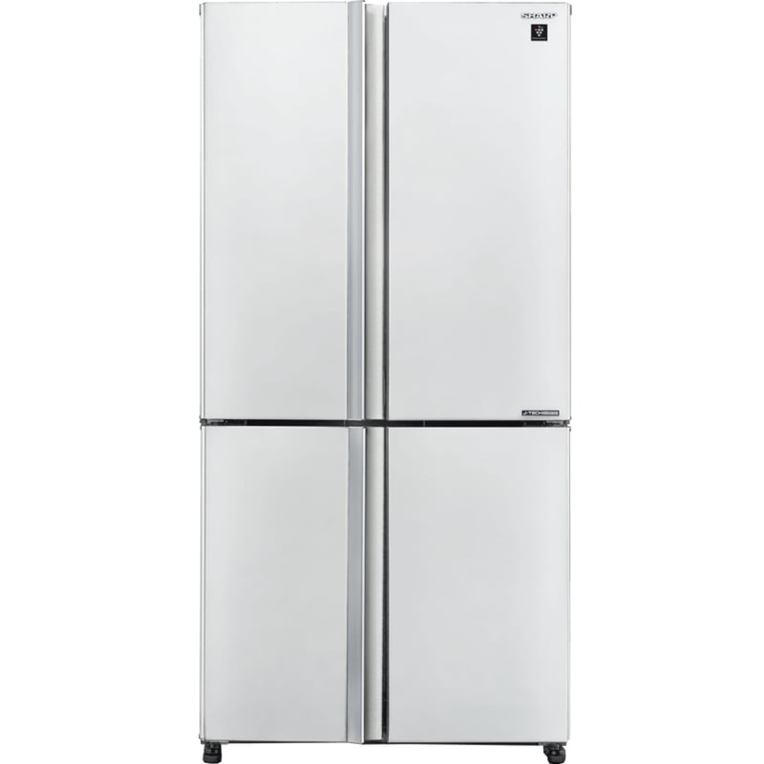 מקרר 4 דלתות מקפיא תחתון 525 ליטר נטו Sharp SJ-8570-WH עם התקן שבת מובנה - גימור לבן