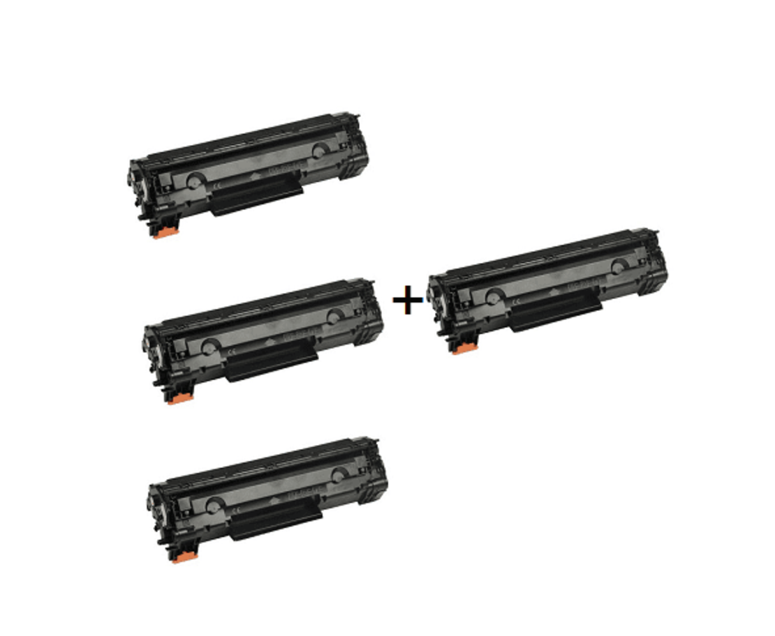 3 טונרים תואמים hp 83a + טונר 83a נוסף חינם