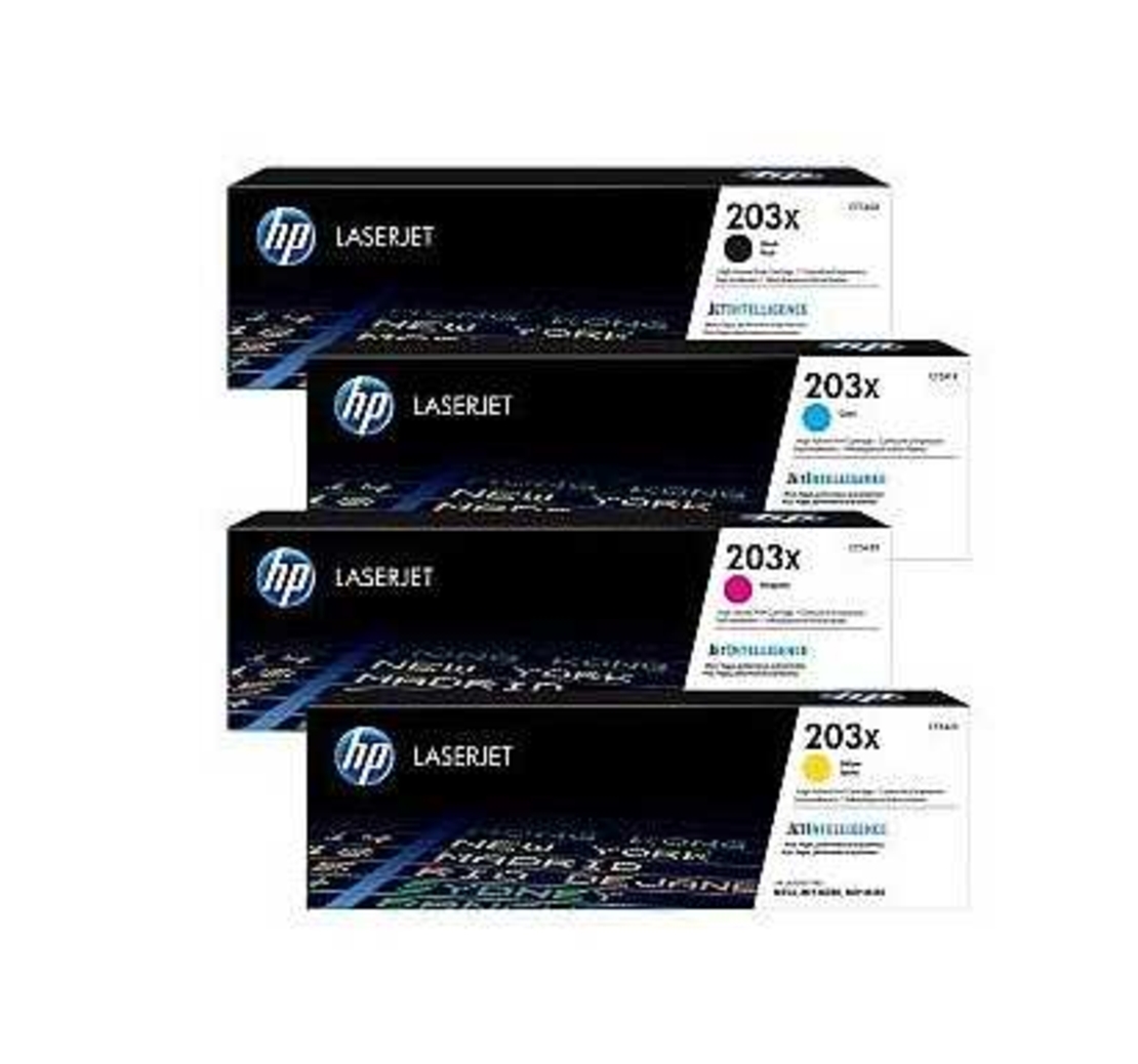 סט טונרים מקורי HP 203X cf540x/cf541x/cf542x/cf543x