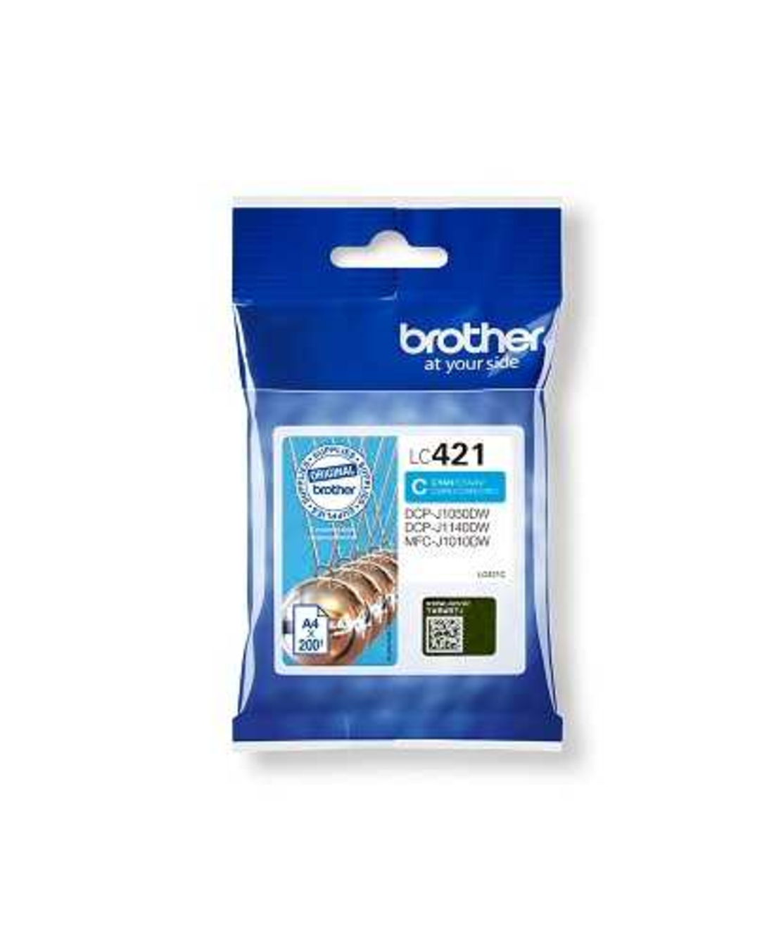 ראש דיו כחול מקורי brother lc421xl c