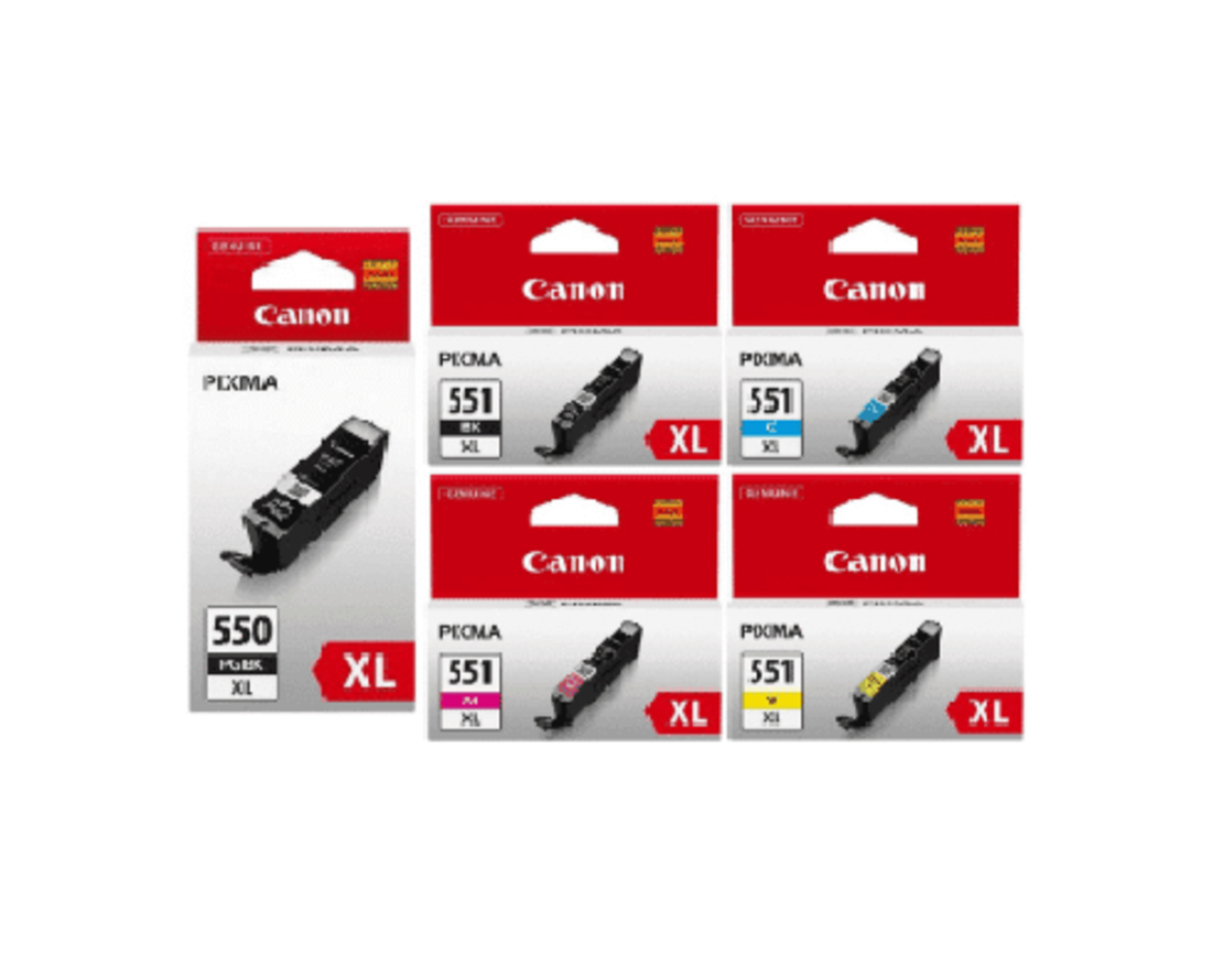 סט דיו מקורי canon pgi550xl+cli551xl
