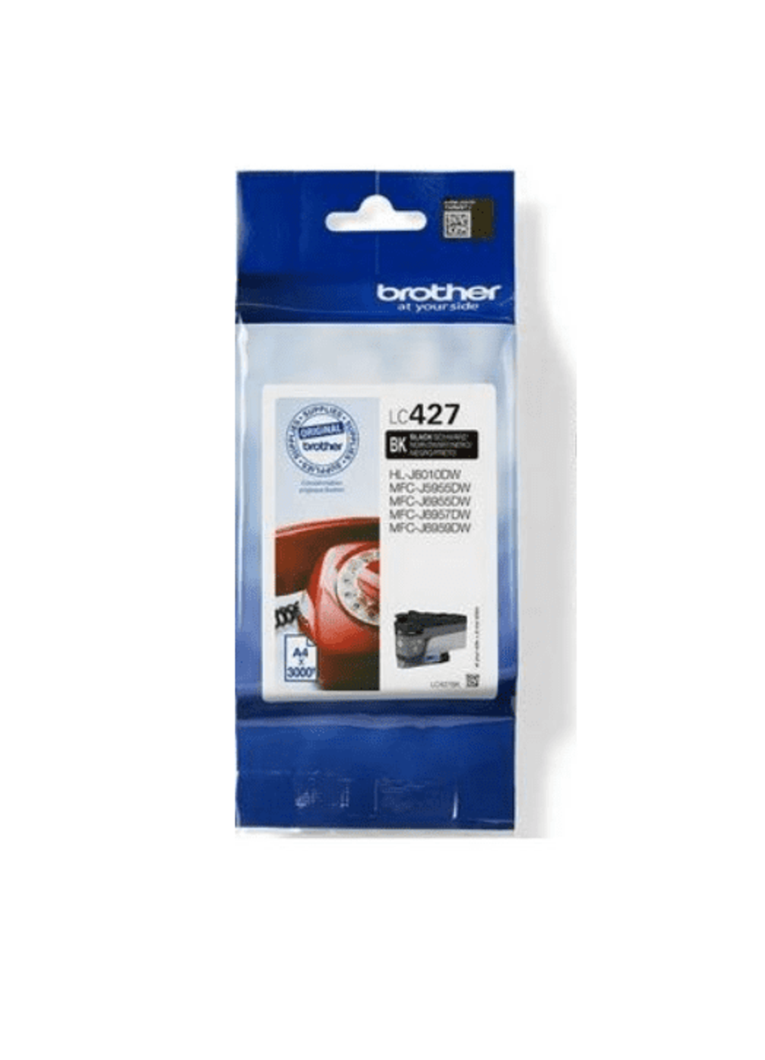 ראש דיו שחור מקורי Brother LC427BK