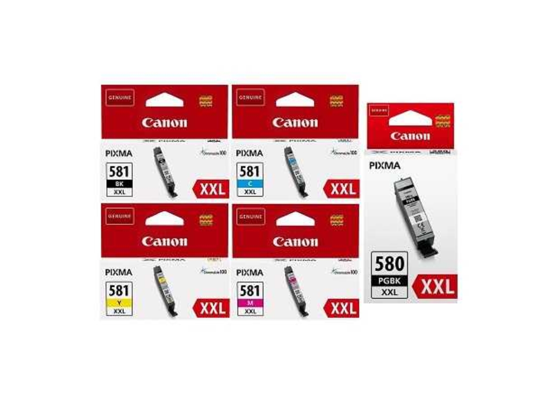 סט ראשי דיו מקוריים CANON PG580XXL CLI581XXL