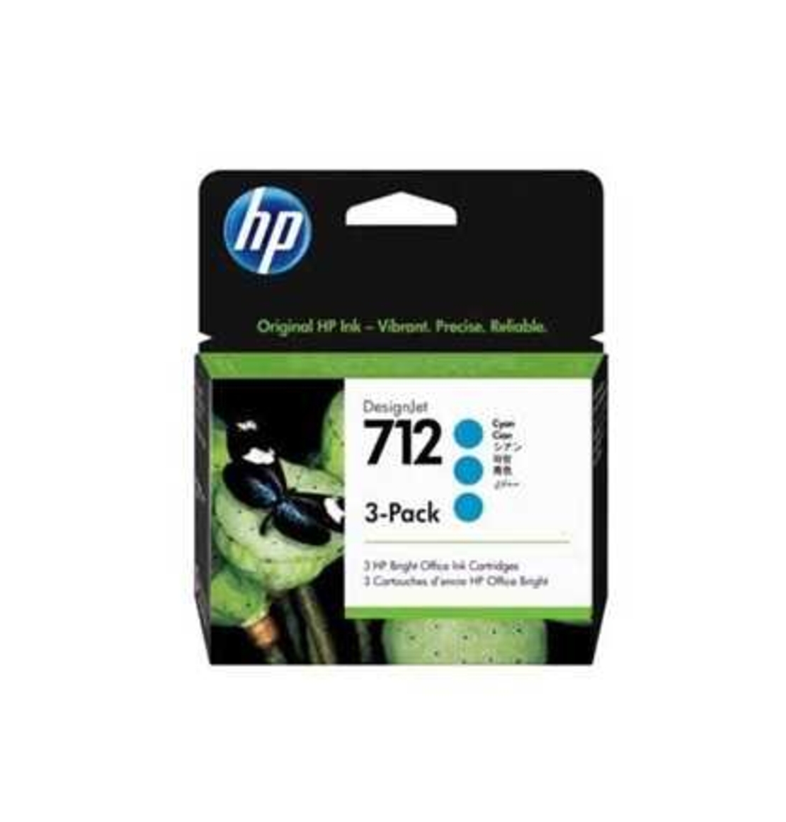 מחסנית דיו כחול ציאן HP 712 3ED77A (3*29ml)