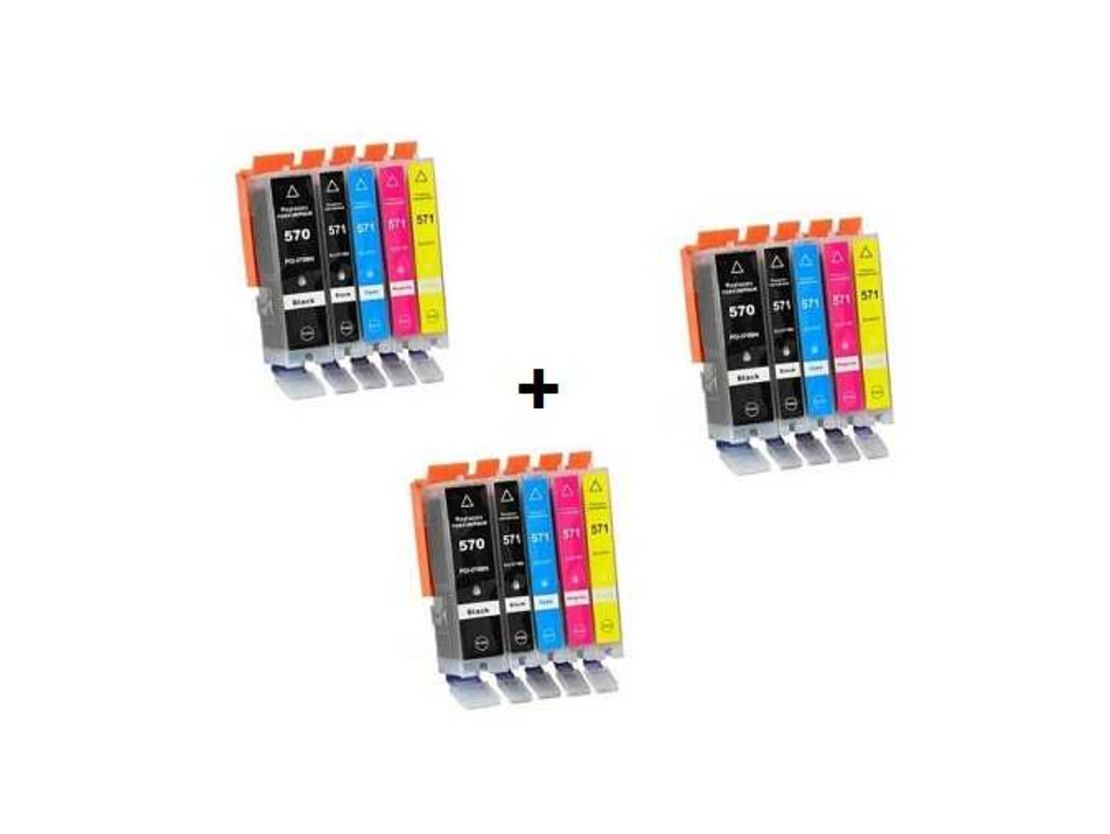 קנה 2 סטים תואמים canon pgi570xl+cli571xl קבל סט שלישי חינם.