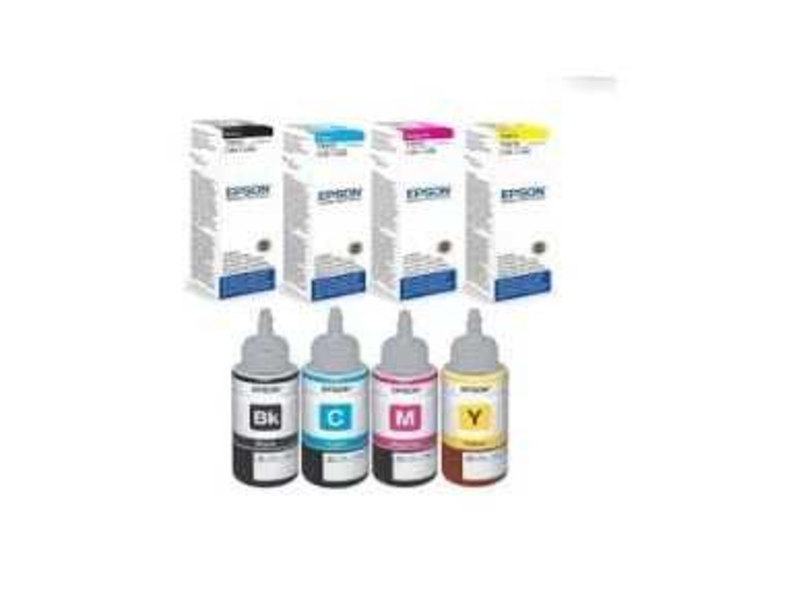סט 4 בקבוקי דיו EPSON T664X מקורי.