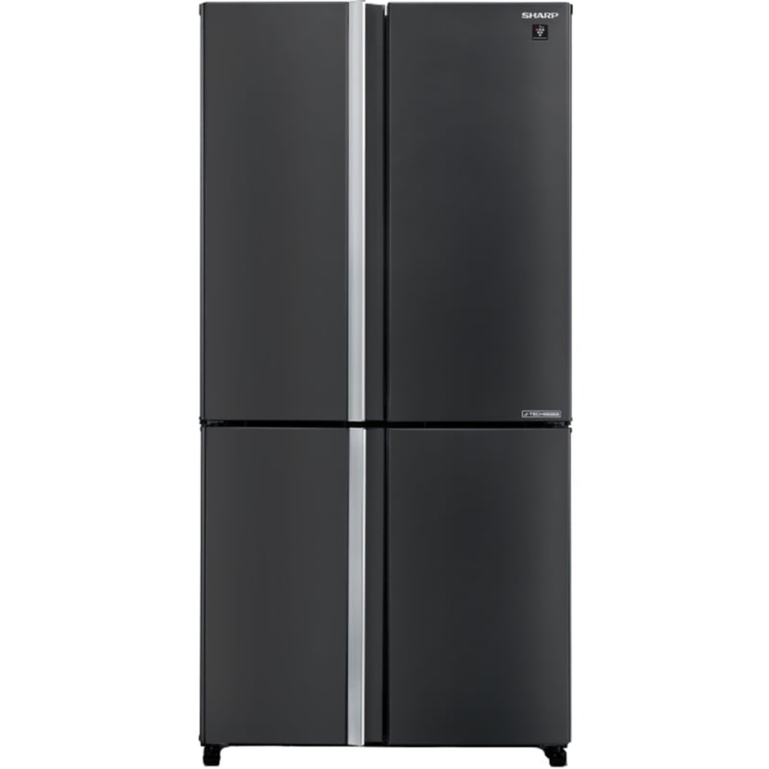 מקרר 4 דלתות מקפיא תחתון 611 ליטר נטו Sharp SJ-9270-SL עם התקן שבת מובנה - גימור נירוסטה מושחרת