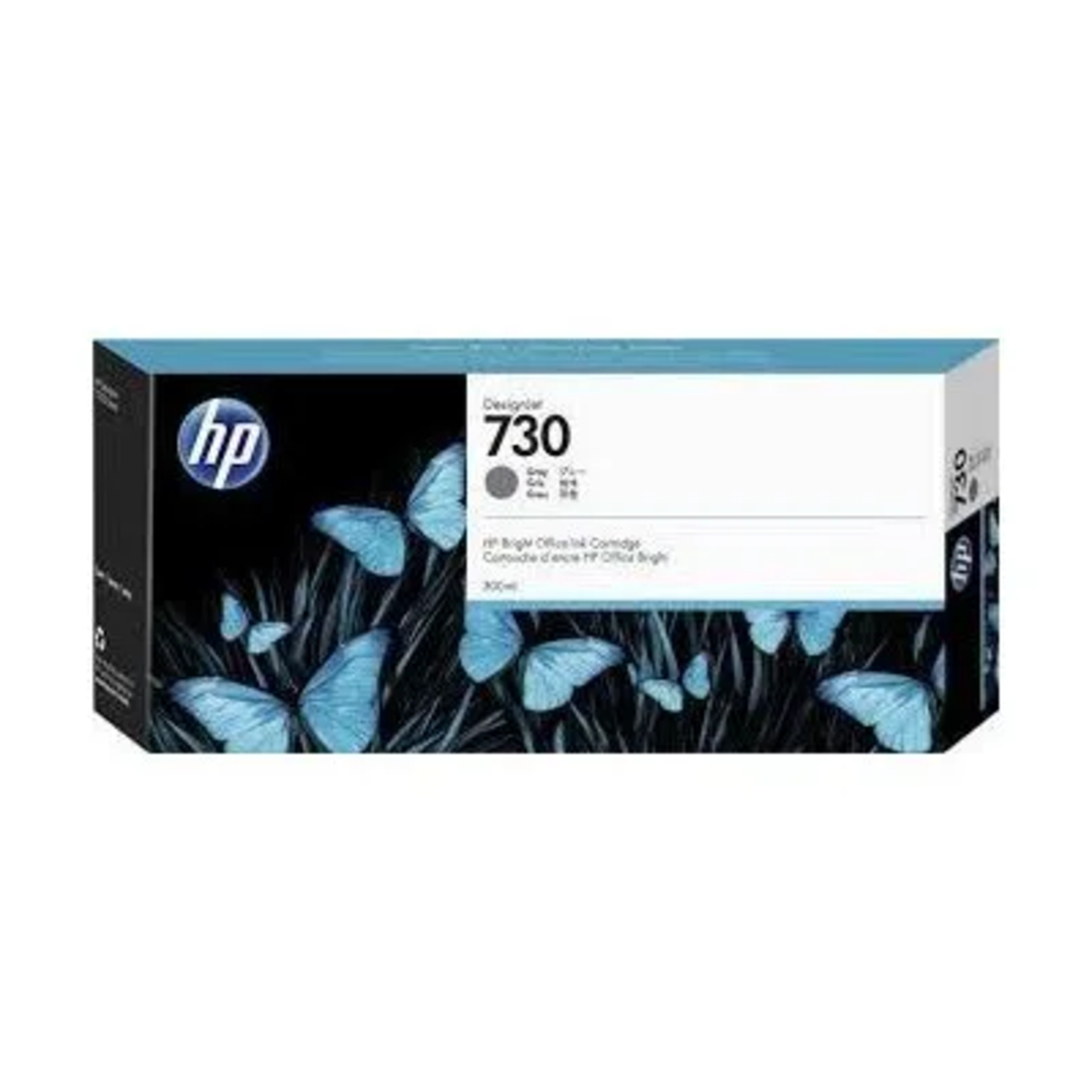 דיו מקורי HP 730 Gray אפור 300 מ״ל – P2V72A