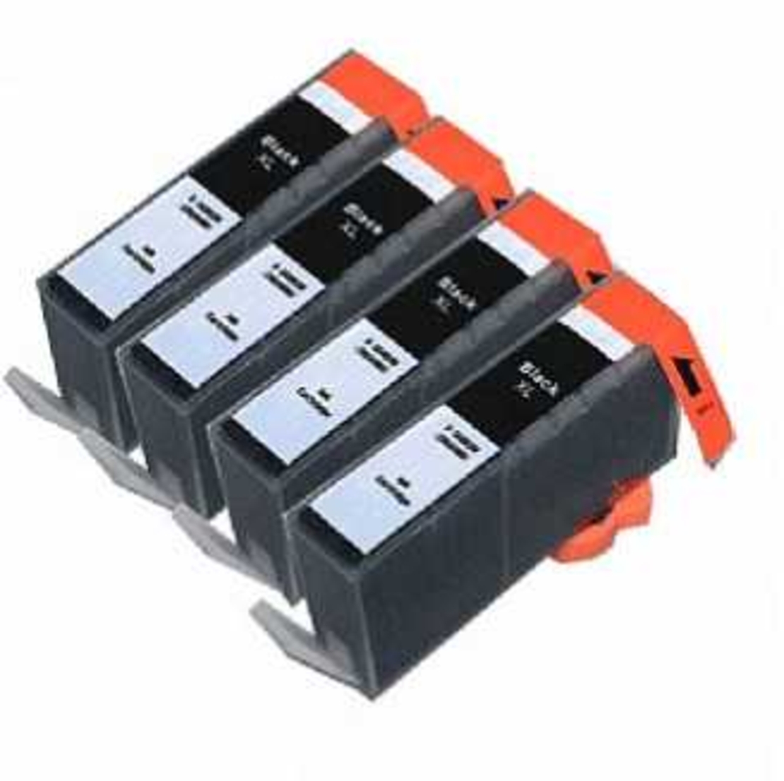 4 ראשי דיו תואמים שחורים HP 655