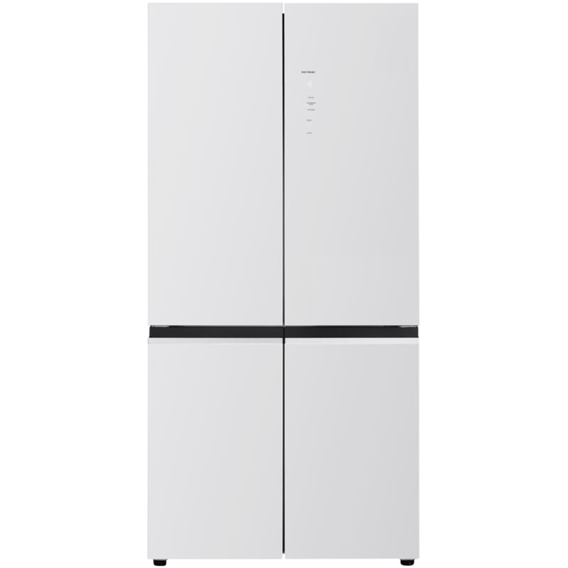 מקרר 4 דלתות מקפיא תחתון 600 ליטר נטו Electra EL6700GW - גימור זכוכית לבנה