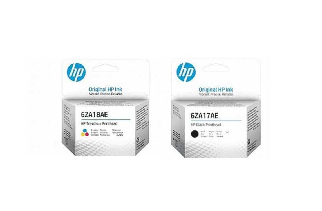 זוג ראשי הדפסה מקוריים: שחור HP 6ZA17AE + צבעוני HP 6ZA18AE