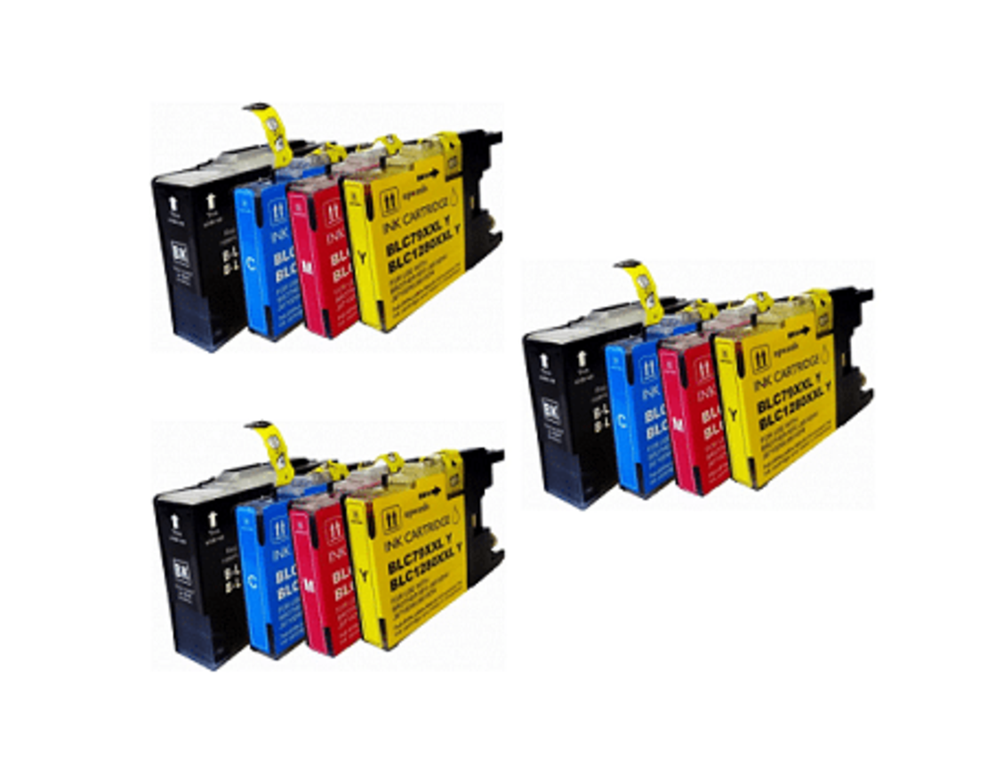 2 סטים תואמים brother lc1280/1240 + סט נוסף חינם