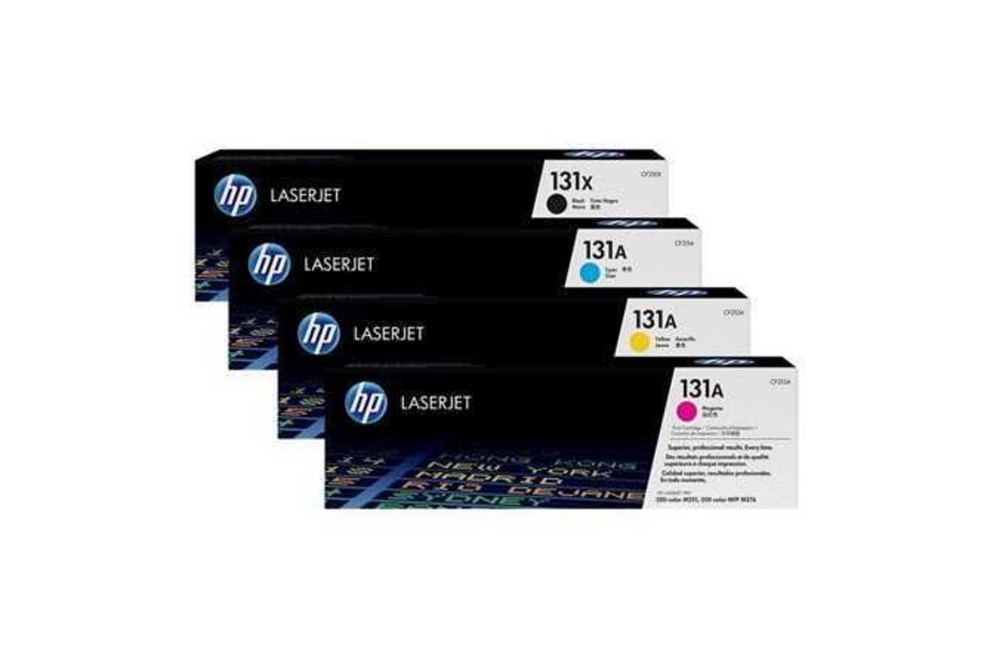 סט טונרים מקוריים hp 131X cf210x/cf211a/cf212a/cf213a