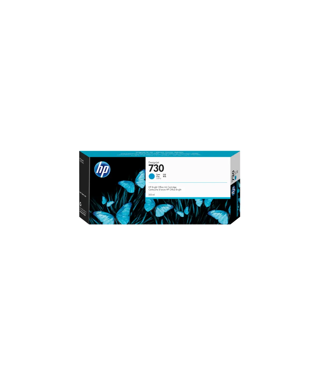 דיו מקורי HP 730 Cyan כחול 300 מ״ל – P2V68A
