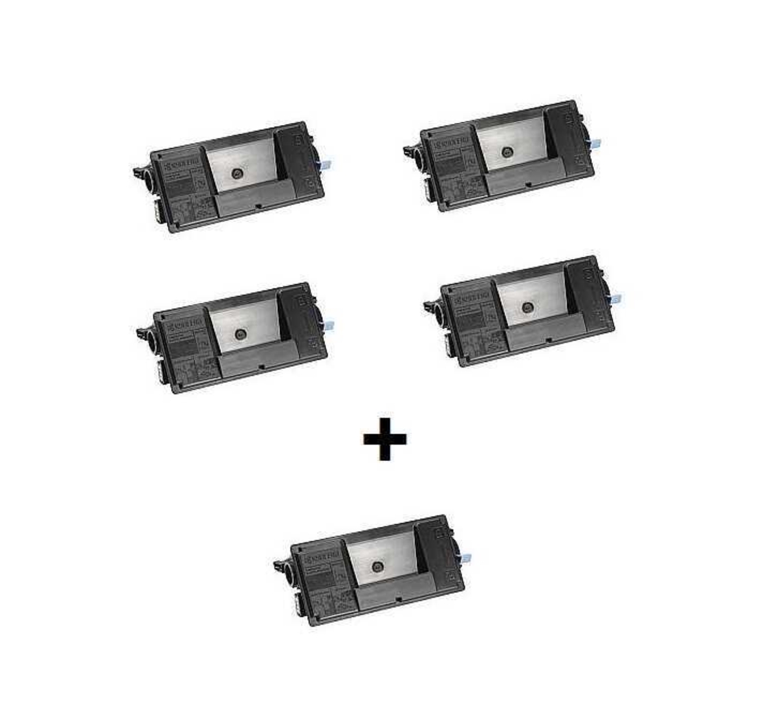 4 טונרים תואמים KYOCERA TK3060 + טונר נוסף חינם