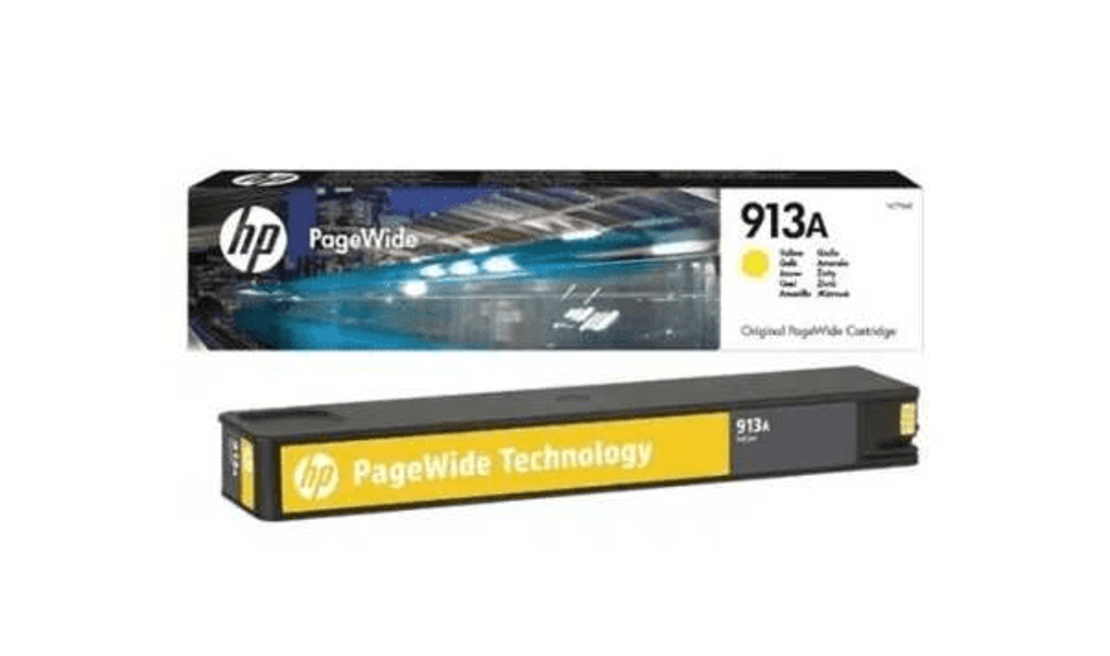 ראש דיו צהוב מקורי HP 913A F6T79AE