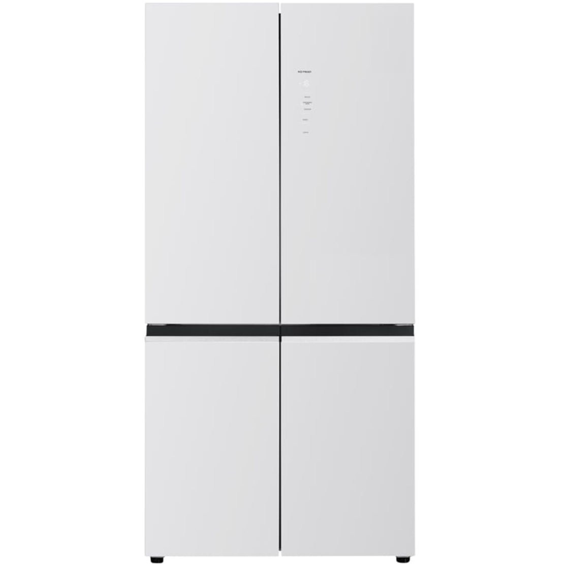 מקרר 4 דלתות 600 ליטר נטו אמקור Amcor TMR4628NHGW - גימור זכוכית לבנה