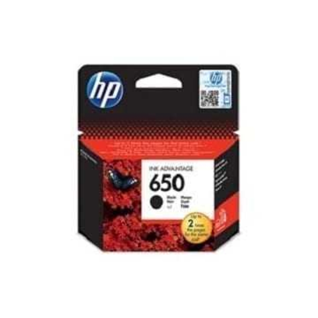 ראש דיו שחור מקורי HP 650