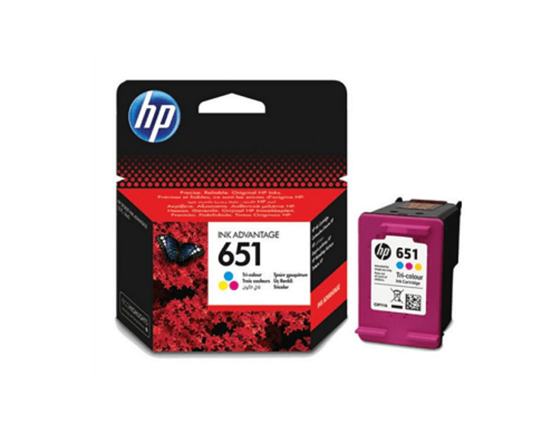 ראש דיו צבעוני מקורי HP 651 C2P11AE