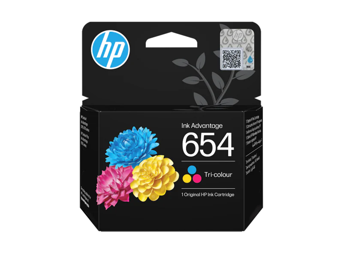 ראש דיו צבעוני מקורי HP 654