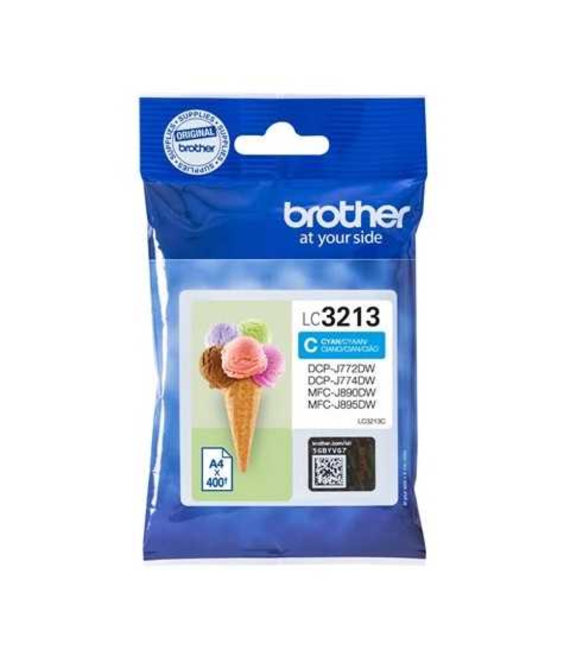 ראש דיו כחול מקורי BROTHER LC3213C