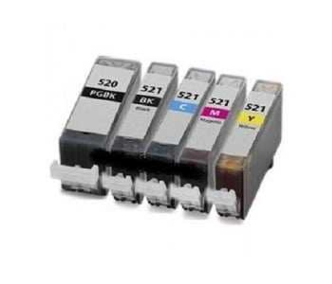 סט ראשי דיו תואמים canon pgi520+cli521