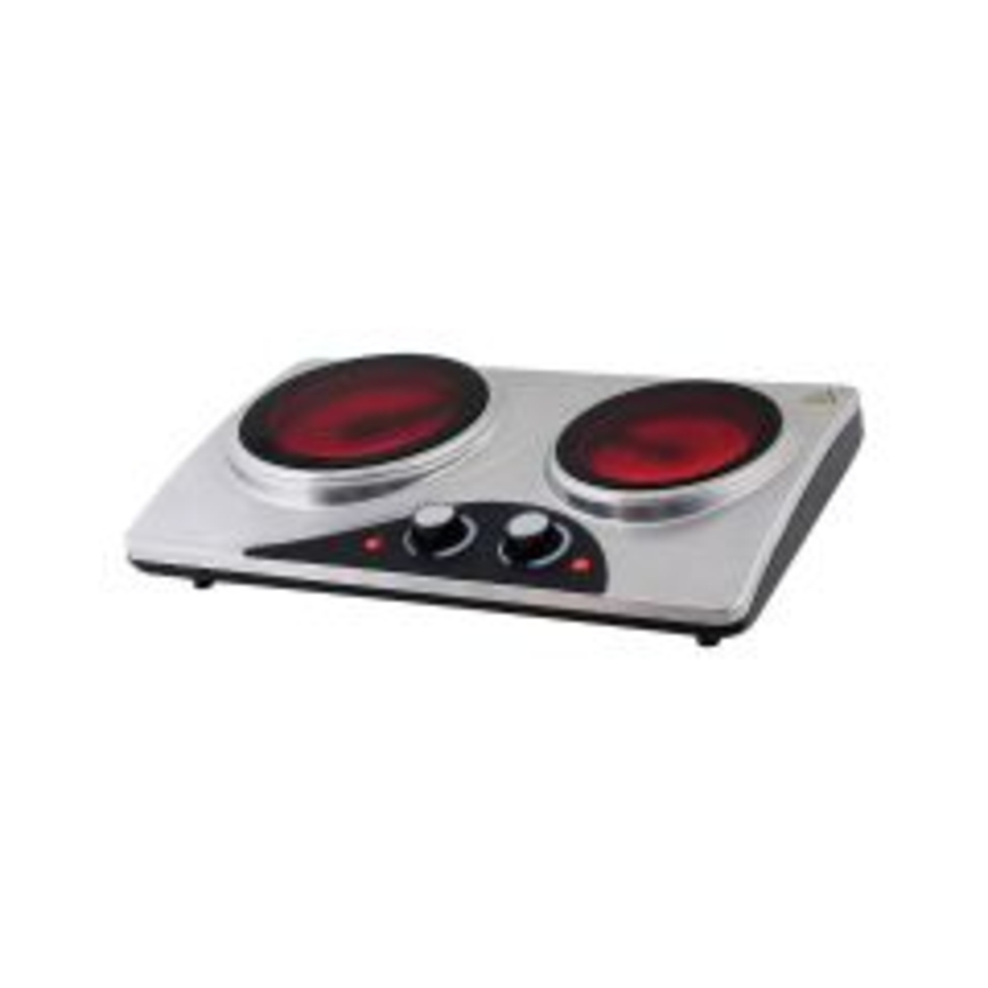 כירה חשמלית כפולה קרמית 2100W