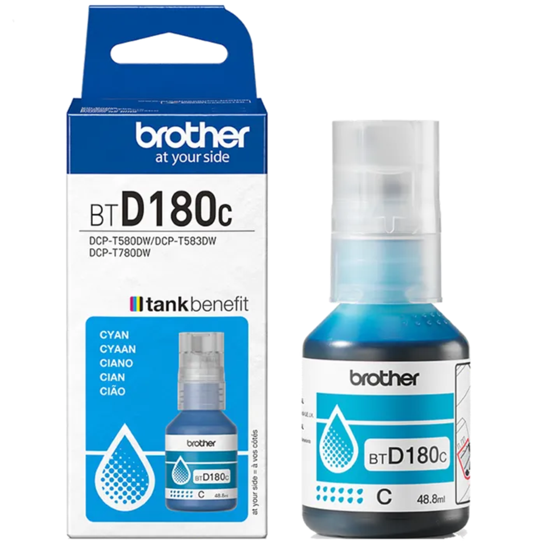 מיכל דיו כחול מקורי BROTHER BTD180C