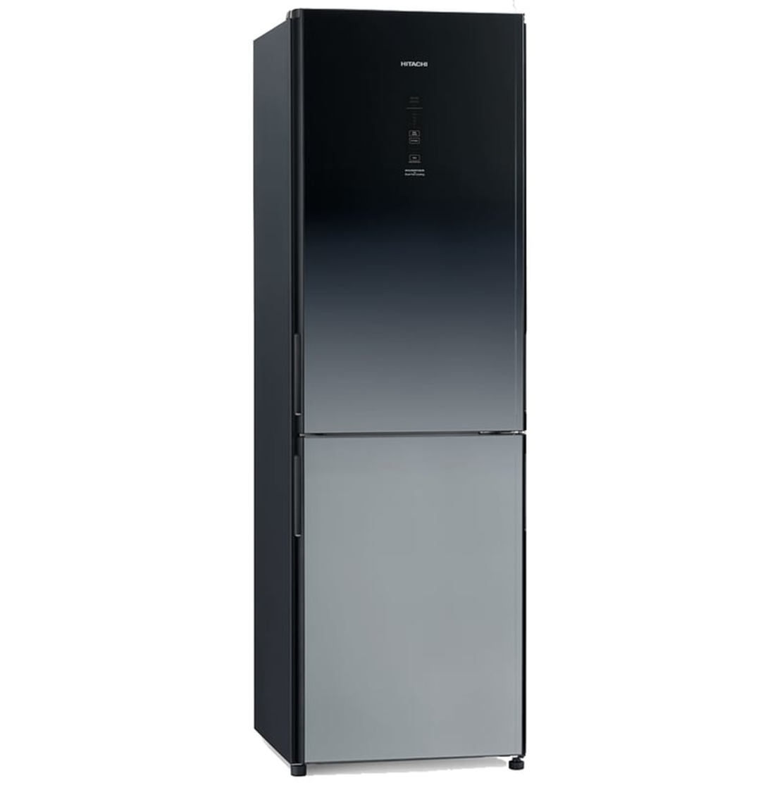 מקרר מקפיא תחתון 330 ליטר Hitachi RBG410PRS6X - גימור זכוכית משתנה