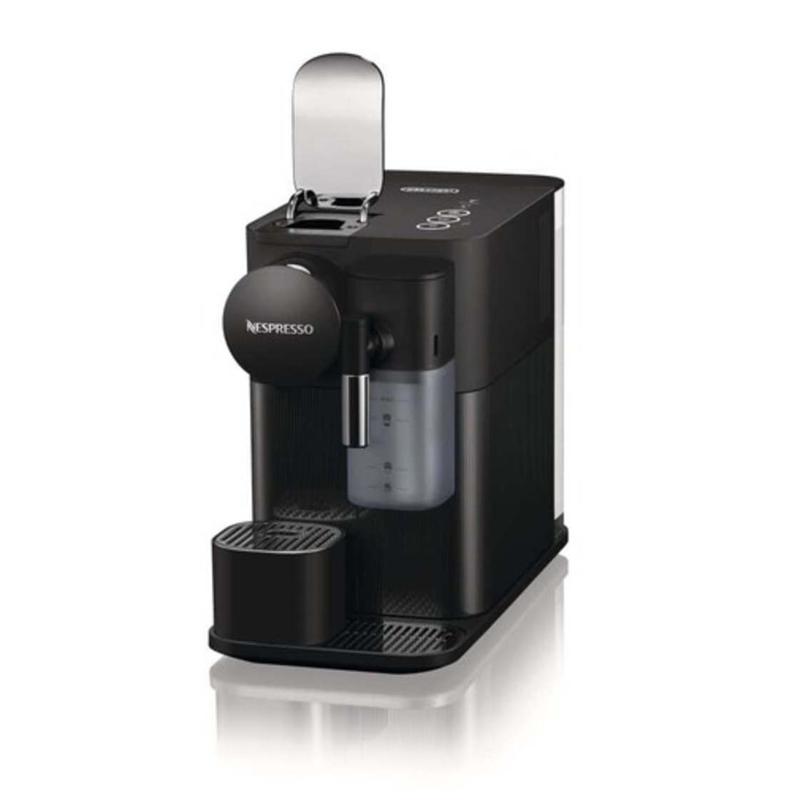 מכונת קפה נספרסו שחורה Nespresso By Delonghi Lattisima One EN510.B עם מקציף