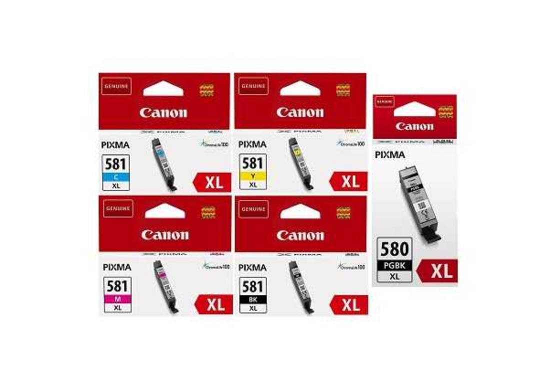 סט ראשי דיו מקוריים CANON PG580XL CLI581XL