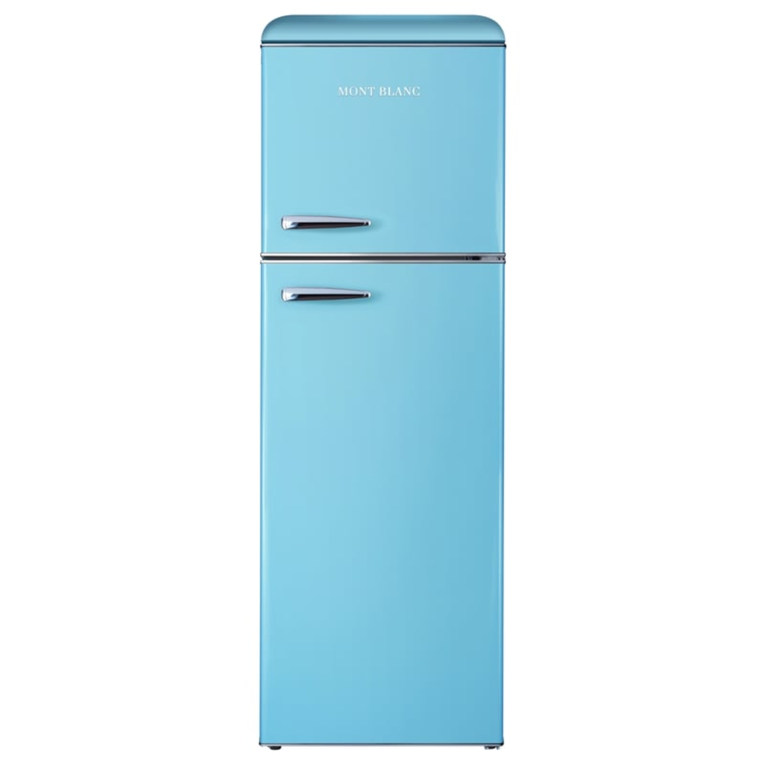 מקרר מקפיא עליון 295 ליטר נטו רטרו Mont Blanc MBR-390DF-BLU - צבע כחול