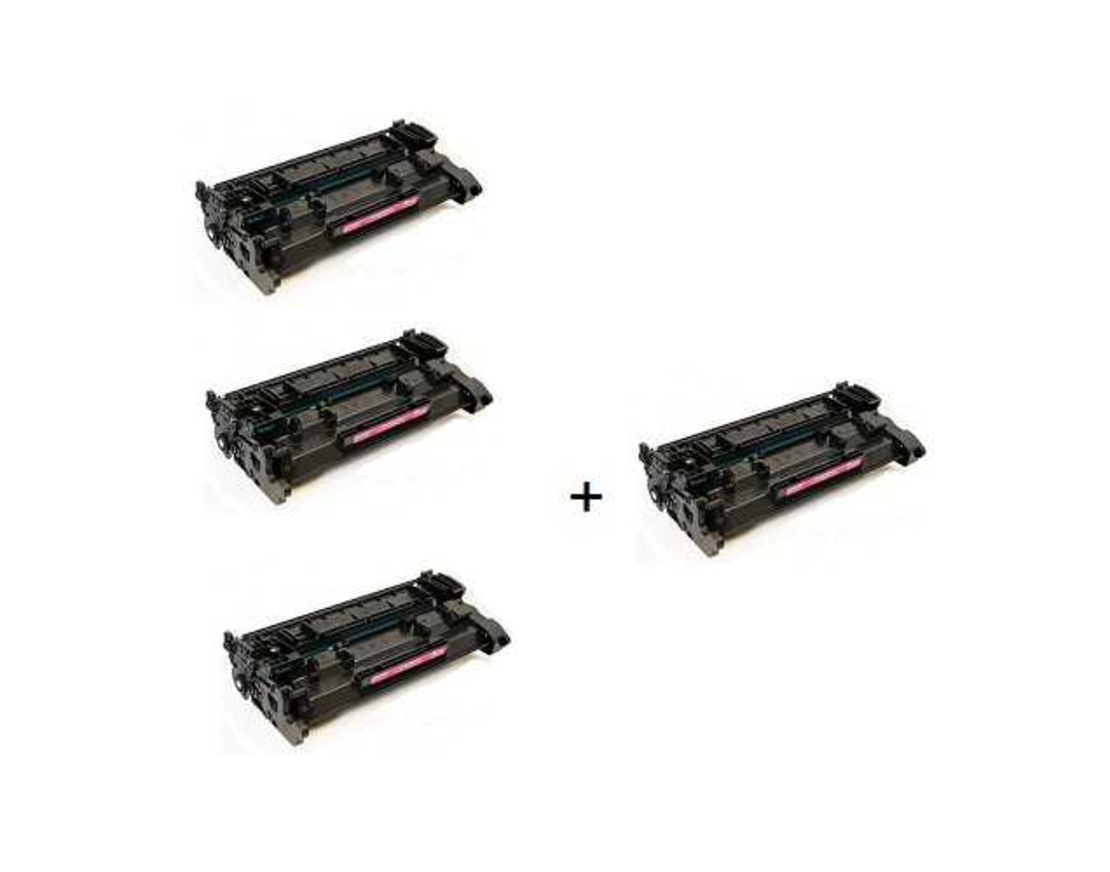 קנה 3 טונרים תואמים hp cf226a, קבל טונר רביעי חינם
