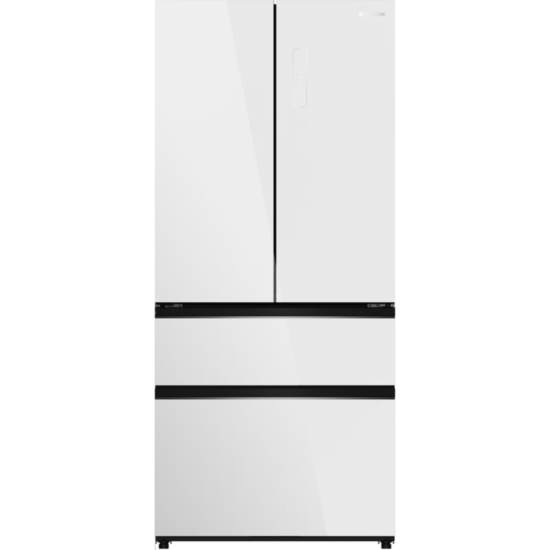 מקרר 4 דלתות מקפיא תחתון 509 ליטר נטו Electra EL511GW - גימור זכוכית לבנה